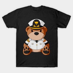 Ship Captain Teddy Bear T-Shirt